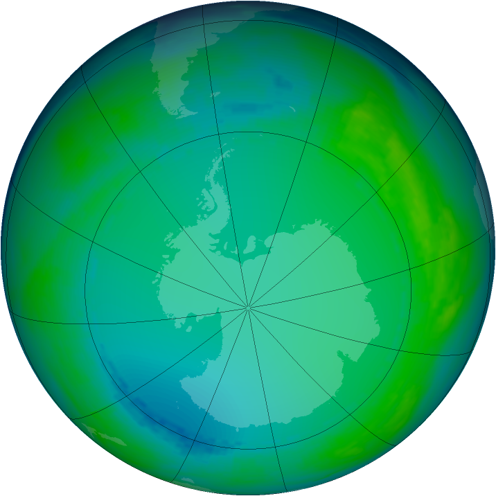Ozone Map 1992-07-08